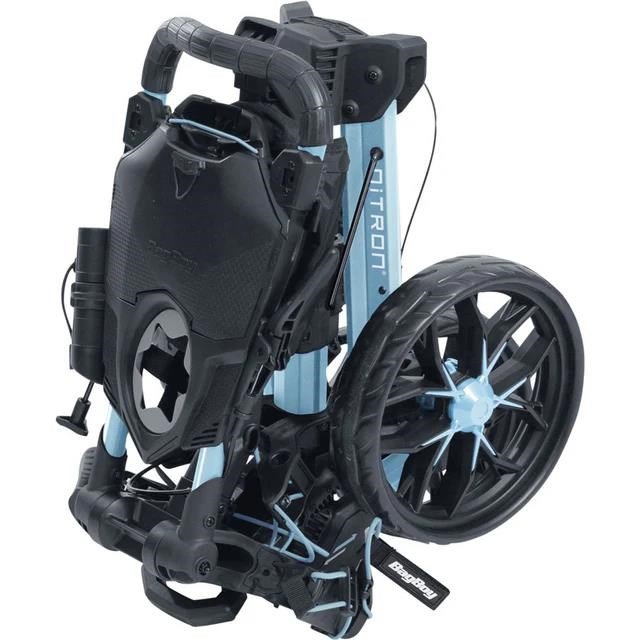 Bag Boy Nitron Auto-Open chariot manuel, bleu glace/blanc