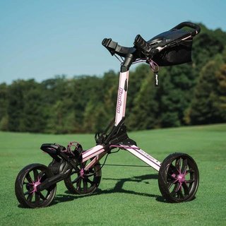 Bag Boy Nitron Auto-Open chariot manuel, rose/bordeaux