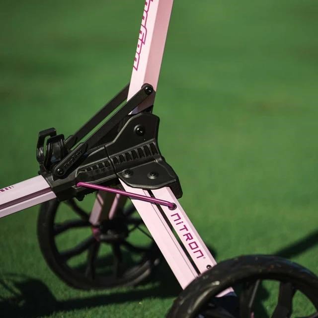 Bag Boy Nitron Auto-Open chariot manuel, rose/bordeaux