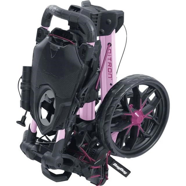 Bag Boy Nitron Auto-Open chariot manuel, rose/bordeaux