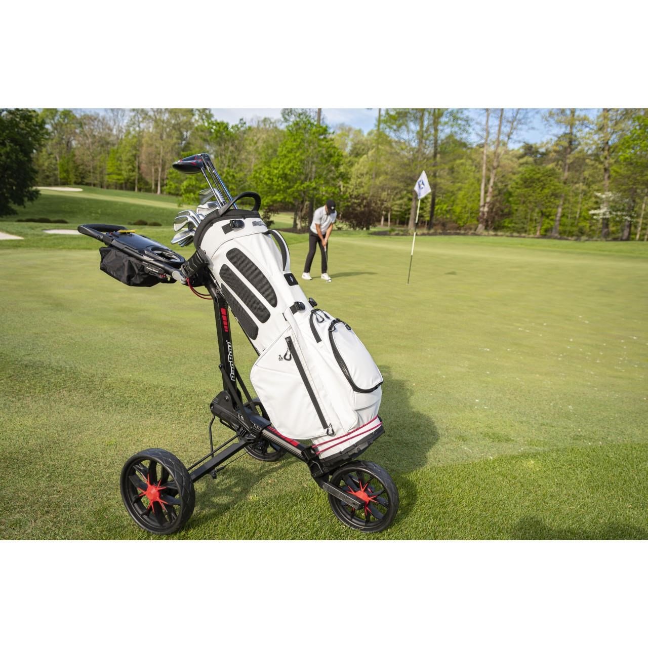 Bag Boy Slimfold Compact chariot manuel, vert/noir