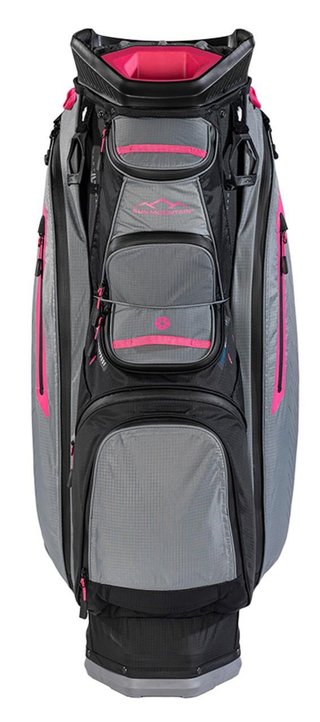 Sun Mountain H2NO C130 cart bag, black/nickel/pink