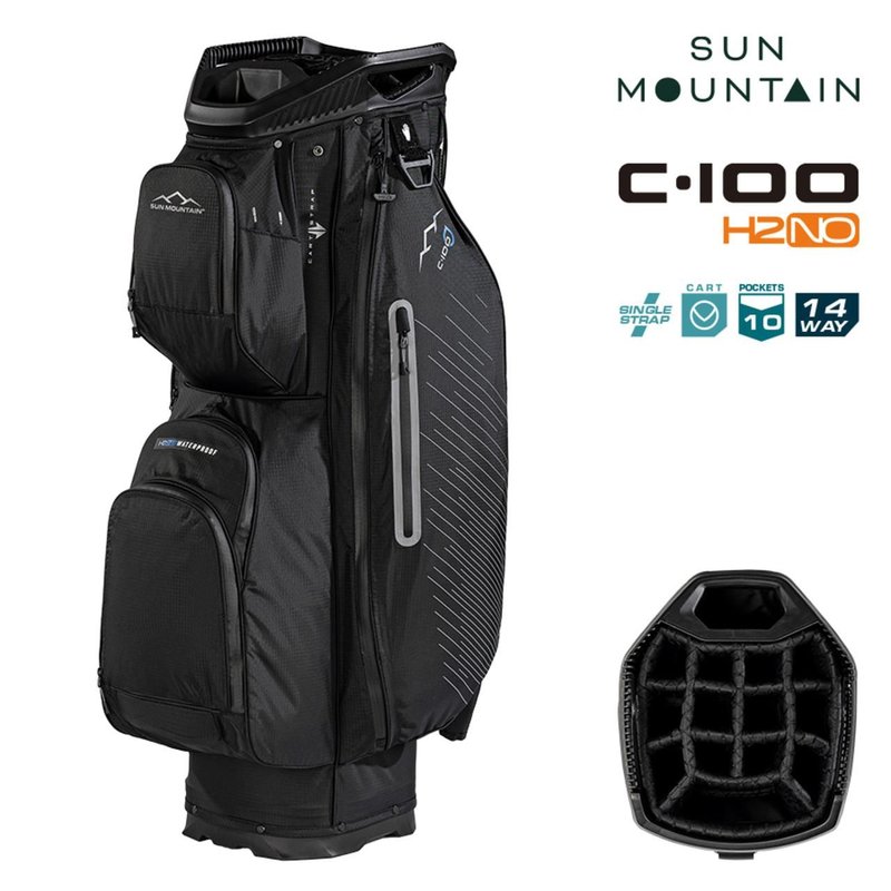 Sun Mountain H2NO C100 Waterproof cart bag, noir