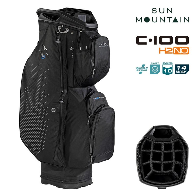 Sun Mountain H2NO C100 Waterproof cart bag, noir