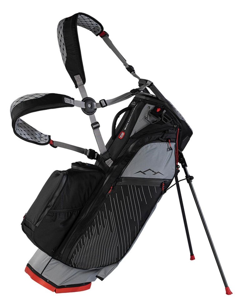 Sun Mountain H2NO E-4.5 14 Way VLO sac de golf trépied imperméable, nickel/black/red