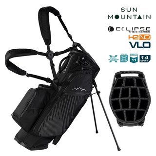Sun Mountain H2NO E-4.5 14 Way VLO stand bag imperméable, black/steel