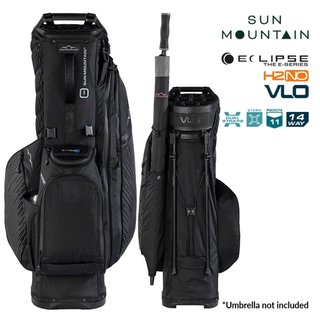 Sun Mountain H2NO E-4.5 14 Way VLO stand bag imperméable, black/steel
