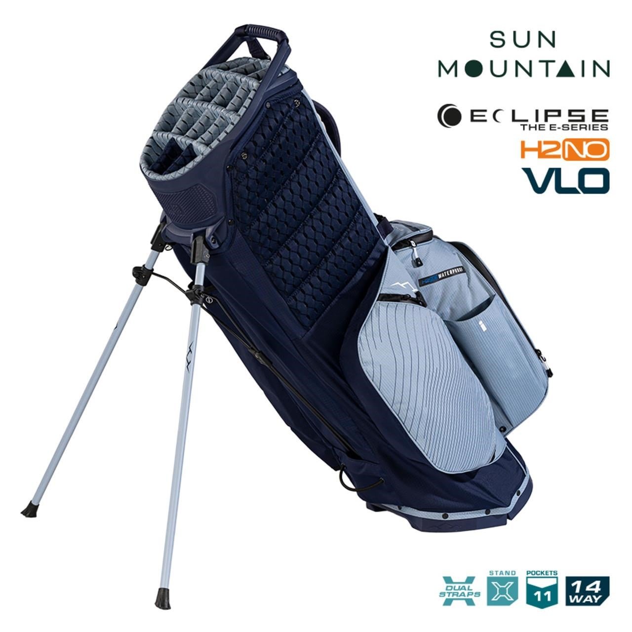 Sun Mountain H2NO E-4.5 14 WAY VLO sac stand bag imperméable, navy/ash