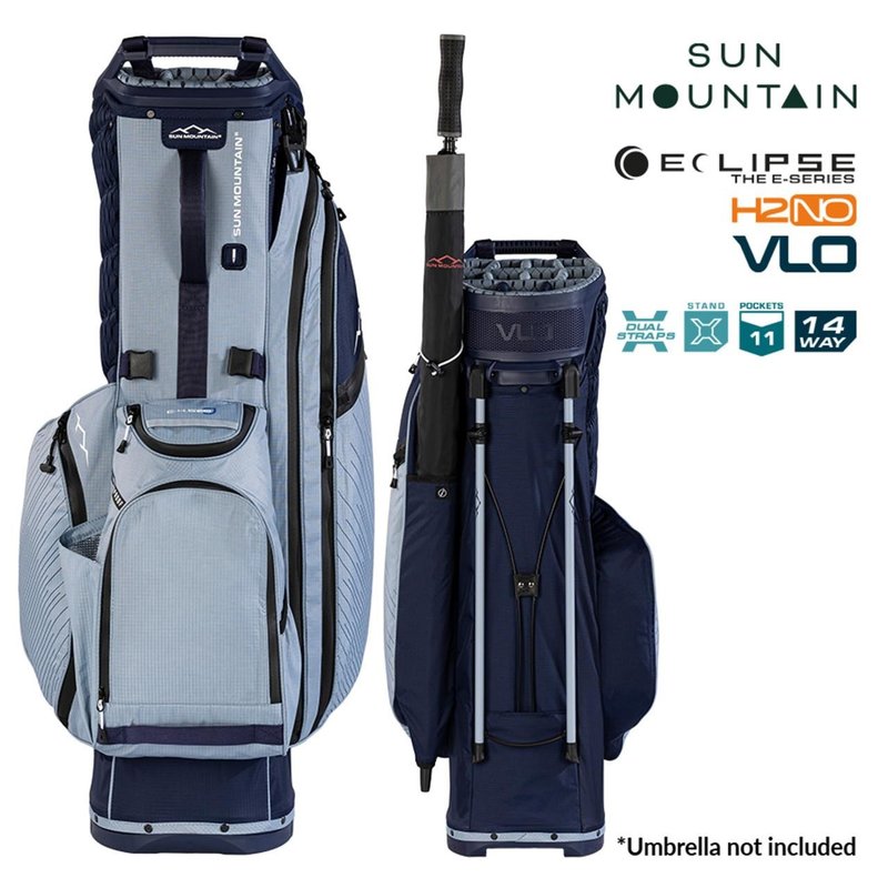 Sun Mountain H2NO E-4.5 14 WAY VLO sac stand bag imperméable, navy/ash