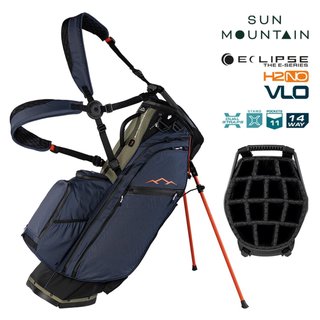 Sun Mountain H2NO E-4.5 14 Way VLO stand bag imperméable, black/ink/olive