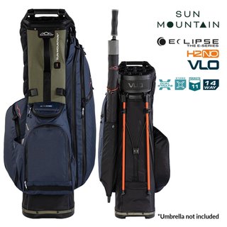 Sun Mountain H2NO E-4.5 14 Way VLO stand bag imperméable, black/ink/olive