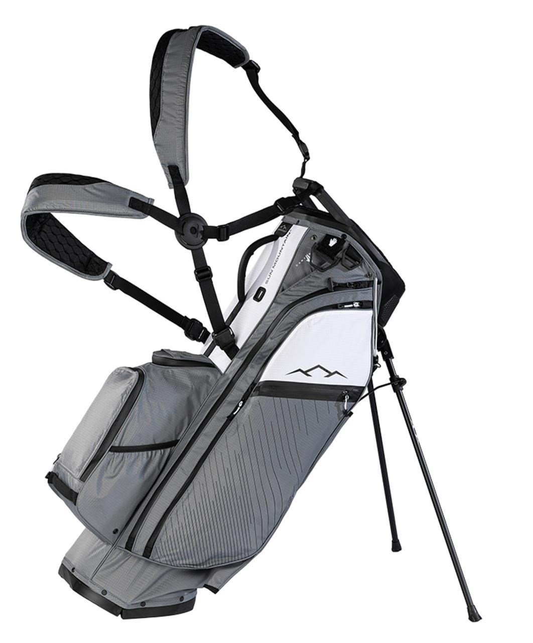 Sun Mountain H2NO E-4.5 14 Way VLO sac de golf trépied imperméable, nickel/blanc/noir