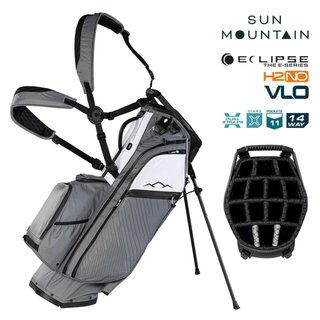 Sun Mountain H2NO E-4.5 14 Way VLO sac de golf trépied imperméable, nickel/blanc/noir