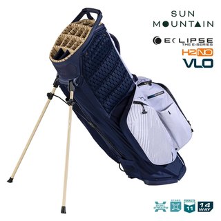 Sun Mountain H2NO E-4.5 14 Way VLO sac de golf trépied imperméable, navy/gold/white