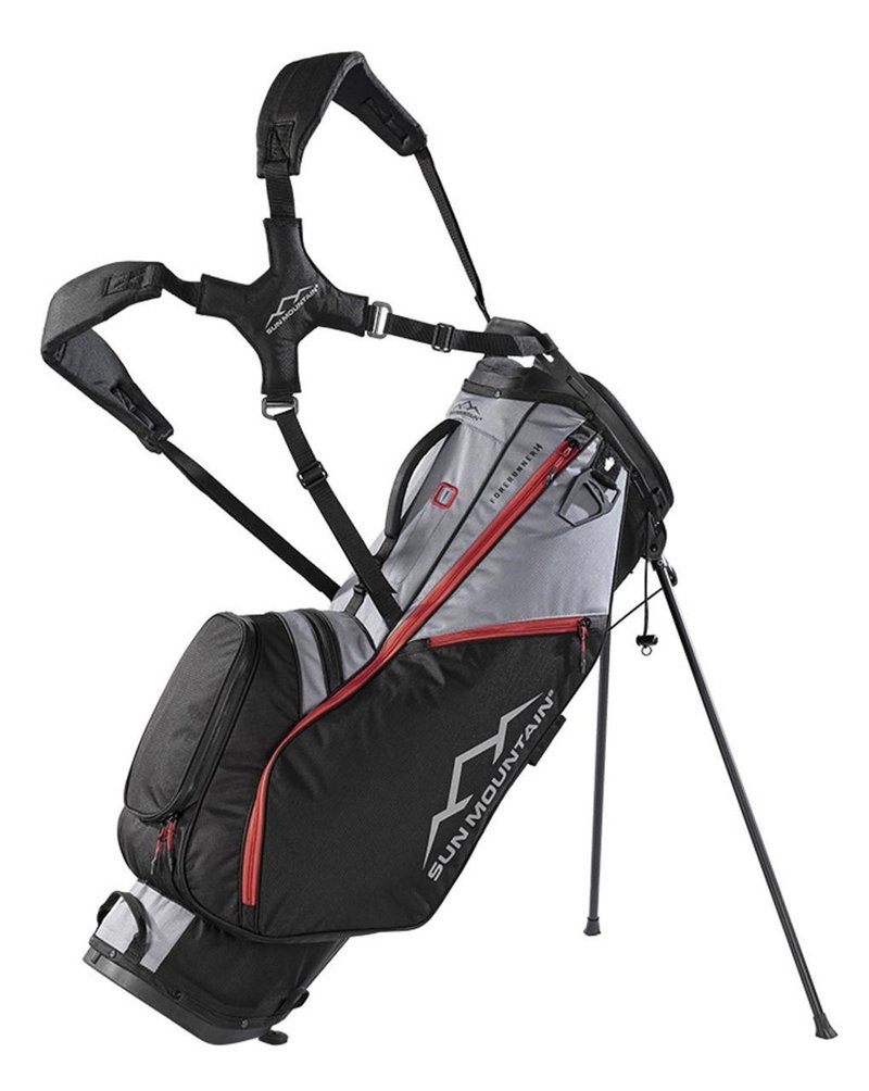 Sun Mountain Forerunner stand bag, black/nickel/red