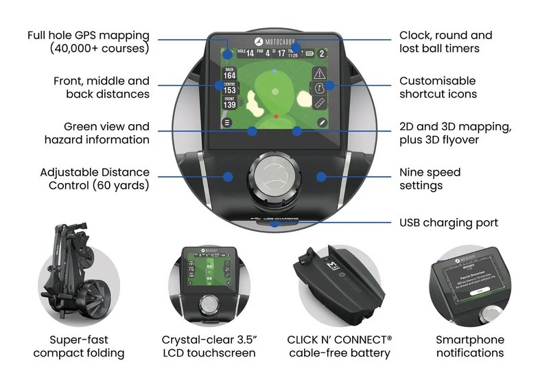 Motocaddy NEW M5 GPS chariot électrique 2026, Standard Lithium