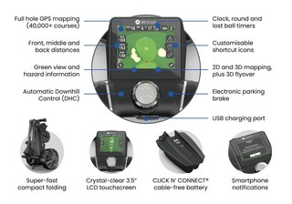 Motocaddy NEW M5 GPS DHC chariot électrique, Ultra Lithium