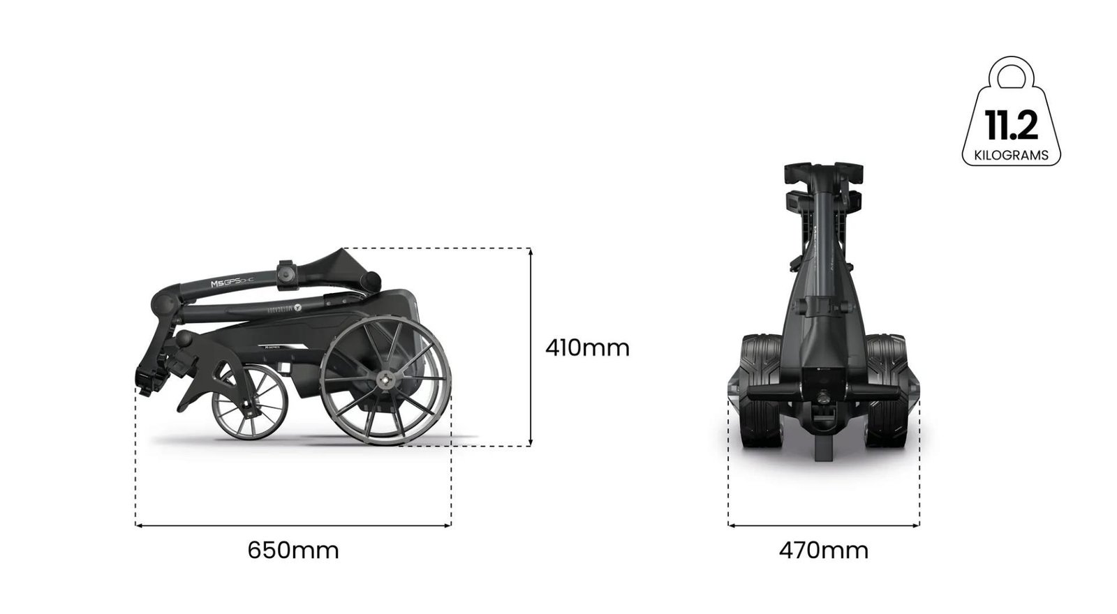 Motocaddy NEW M5 GPS DHC chariot électrique, Ultra Lithium