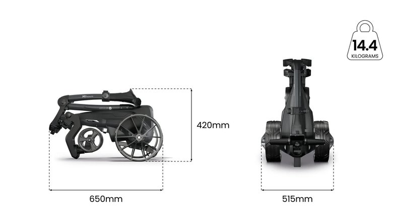 Motocaddy NEW M7 REMOTE DHC chariot électrique 2026, M7 Ultra Lithium, graphite