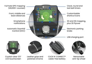 Motocaddy NEW M-TECH GPS chariot électrique, grafitová