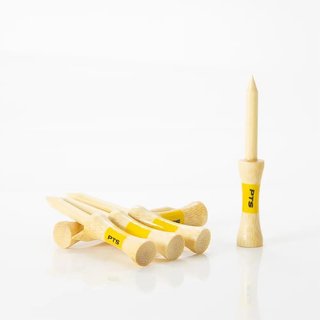 Pride Sports PTS Bamboo Step Tee 69 mm (2 3/4"), 50 tees, jaune