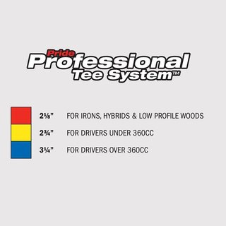 Pride Sports PTS Bamboo Step Tee 69 mm (2 3/4"), 50 tees, jaune