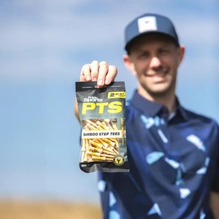 Pride Sports PTS Bamboo Step Tee 69 mm (2 3/4"), 50 tees, jaune