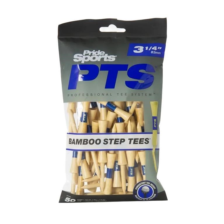 Pride Sports PTS Bamboo Step Tee 83mm / 3 1/4" (50 tees), bleu