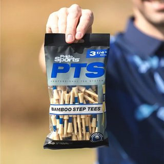 Pride Sports PTS Bamboo Step Tee 83mm / 3 1/4" (50 tees), bleu