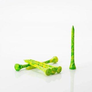 Pride Sports Special Edition Paint Splatter Tees (45 tees) 69 mm (2 3/4"), vert/jaune