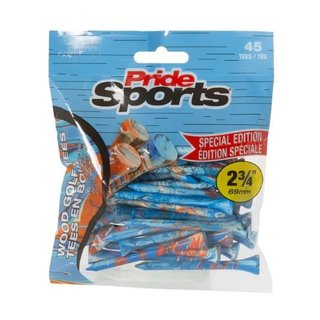 Pride Sports Special Edition Paint Splatter Tees 69 mm (2 3/4") bleu/orange, 45 pièces