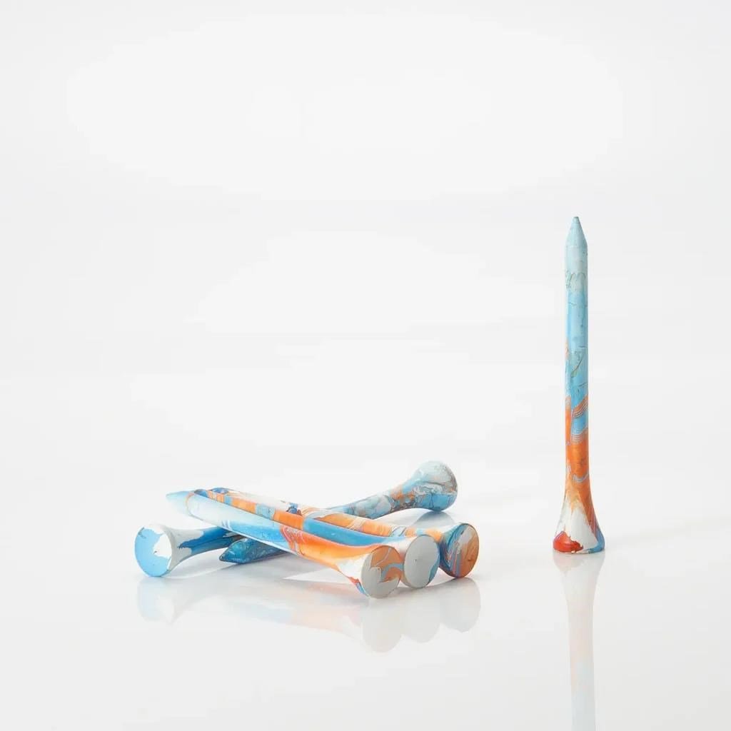 Pride Sports Special Edition Paint Splatter Tees 69 mm (2 3/4") bleu/orange, 45 pièces