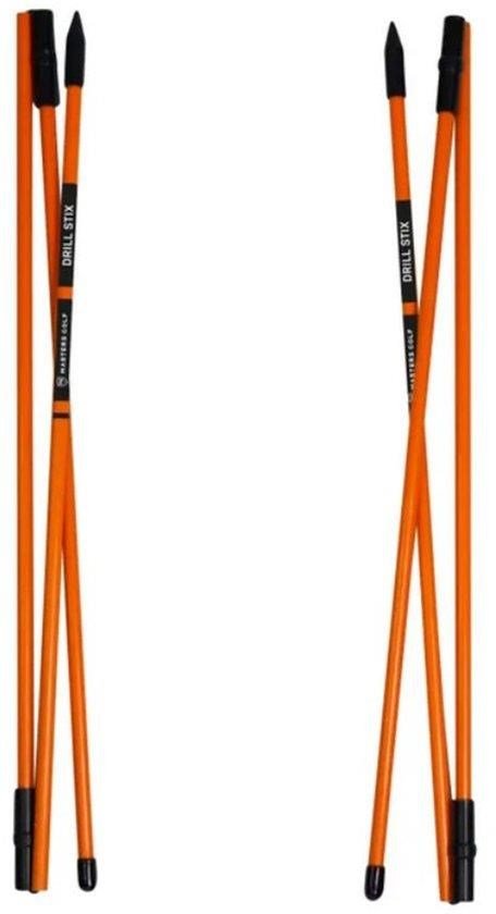 Masters Golf Masters Tri-Fold Drill-Stix Training Alignment 3pc Orange