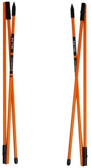 Masters Golf Masters Tri-Fold Drill-Stix Training Alignment 3pc Orange