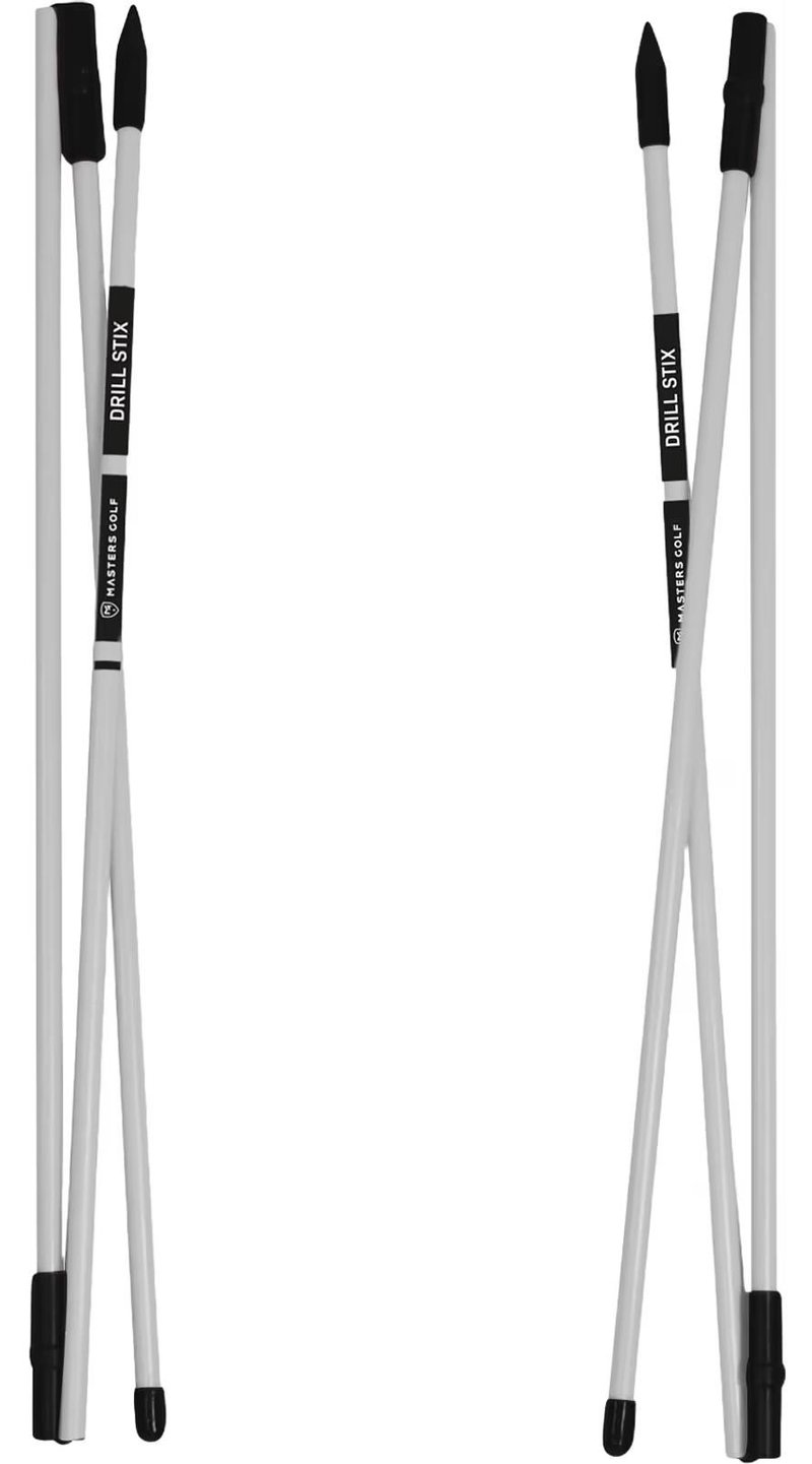 Masters Golf Masters Tri-Fold Drill-Stix Training Alignment 3pc blanc