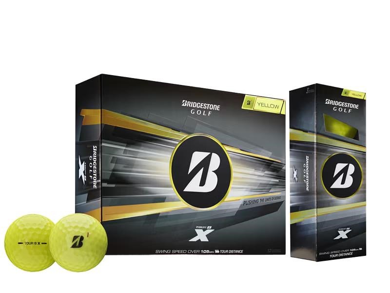Bridgestone Tour B X balles de golf 2026, jaunes