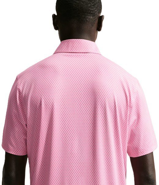 Nike Velocity polo homme, rose mousse/pivoine/noir