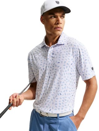 Nike Par polo homme, blanc/work blue