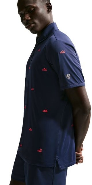 Nike Par polo homme, marine/hot lava