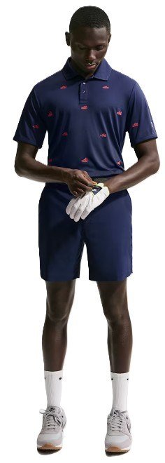 Nike Par polo homme, marine/hot lava