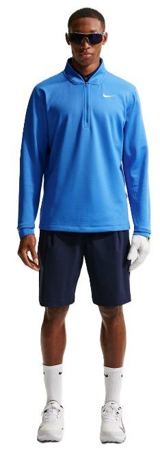 Nike Velocity 1/2-Zip sweat homme, pacific blue/white