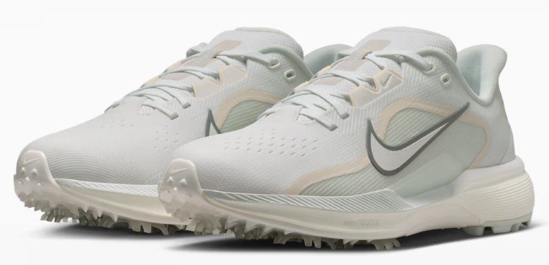 Nike Pegasus 1 chaussures de golf unisex, blanc/sail