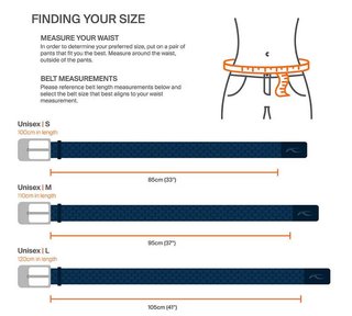 KJUS Amata Stripe ceinture unisexe, alloy