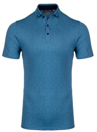 KJUS Lance Printed polo homme, atlas blue