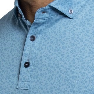 KJUS Lance Printed polo homme, atlas blue