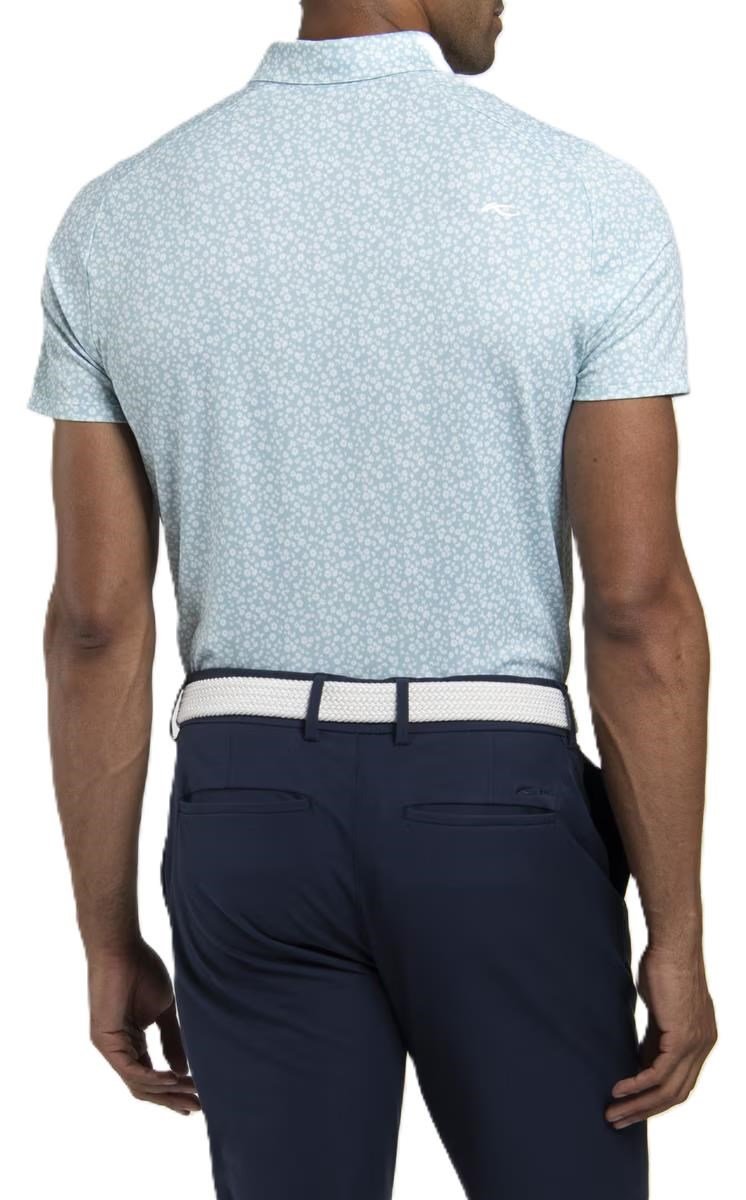 KJUS Lance Printed polo homme, riverbank/white