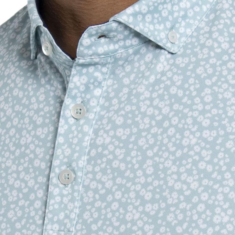 KJUS Lance Printed polo homme, riverbank/white
