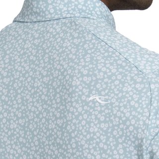KJUS Lance Printed polo homme, riverbank/white