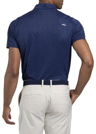 KJUS Lance Printed polo homme, atlanta blue