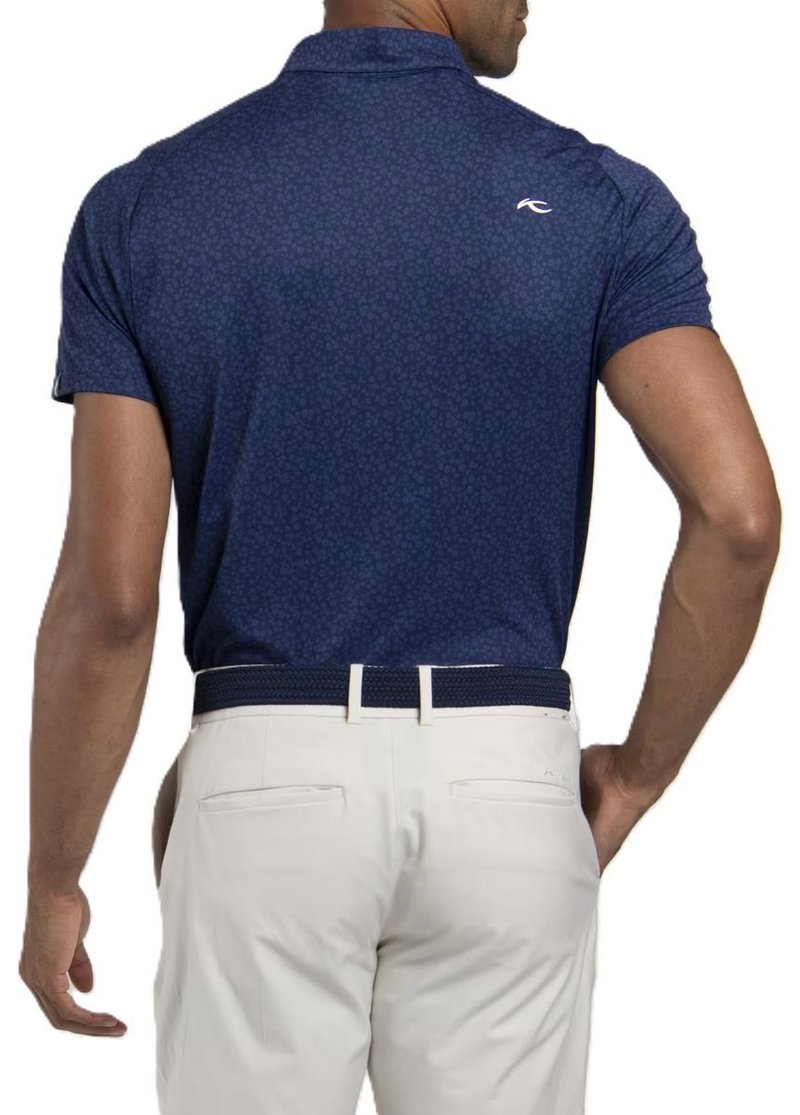 KJUS Lance Printed polo homme, atlanta blue
